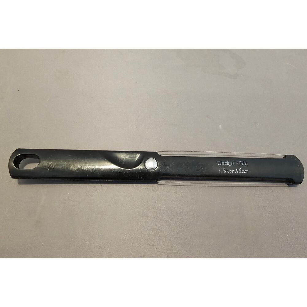 Vintage Black Messermeister Thick n' Thin Cheese Slicer - 8-1/2" Long